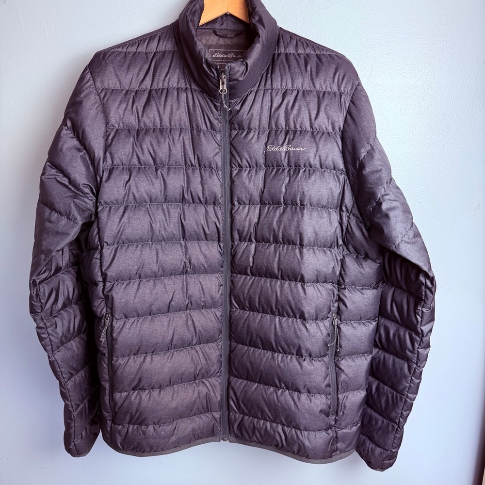 Eddie Bauer Men's 650 Down Jacket Steel Navy Large Packable